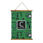 Circuit Board Wall Hanging Tapestry - Tall (Personalized)