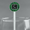 Circuit Board White Plastic 5.5" Stir Stick - Round - Main