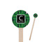 Circuit Board Wooden 7.5" Stir Stick - Round - Closeup