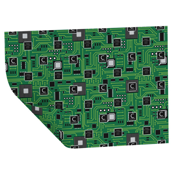 Custom Circuit Board Wrapping Paper Sheets - Double-Sided - 20" x 28" (Personalized)