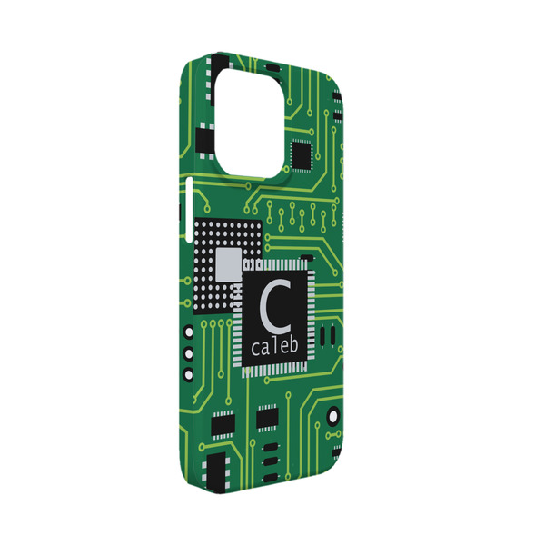 Custom Circuit Board iPhone Case - Plastic - iPhone 13 Mini (Personalized)