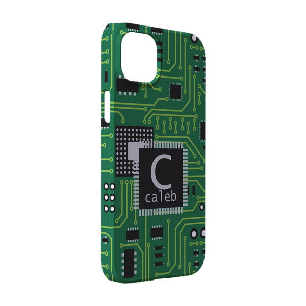 Custom Circuit Board iPhone Case - Plastic - iPhone 14 (Personalized)