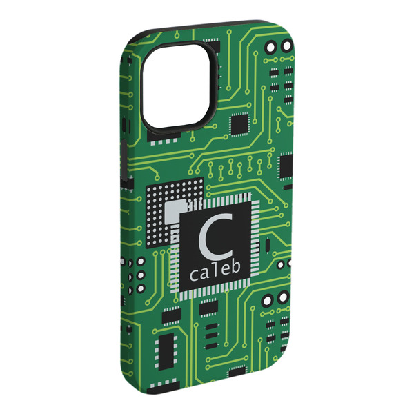 Custom Circuit Board iPhone Case - Rubber Lined - iPhone 15 Plus (Personalized)