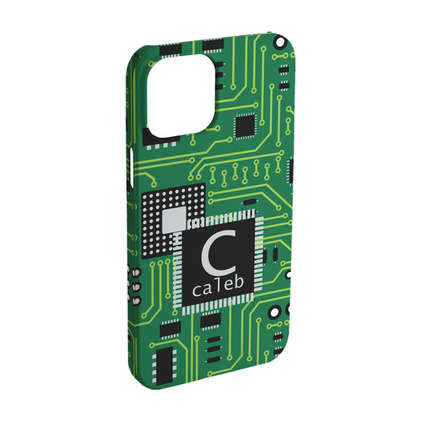 Custom Circuit Board iPhone Case - Plastic - iPhone 15 Pro (Personalized)