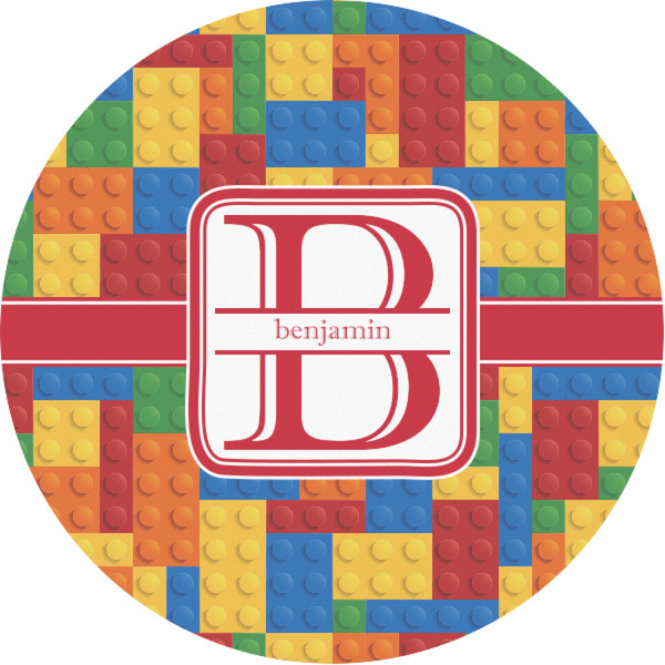 Custom Building Blocks Multipurpose Round Labels - 1" (Personalized)