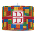 Building Blocks 16" Drum Pendant Lamp - Fabric (Personalized)