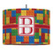 Building Blocks 16" Drum Lampshade - PENDANT (Fabric)