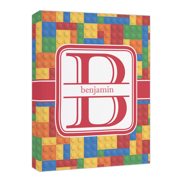 Custom Building Blocks Canvas Print - 16x20 (Personalized)