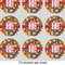 Building Blocks 2" Multipurpose Round Labels - Sheet