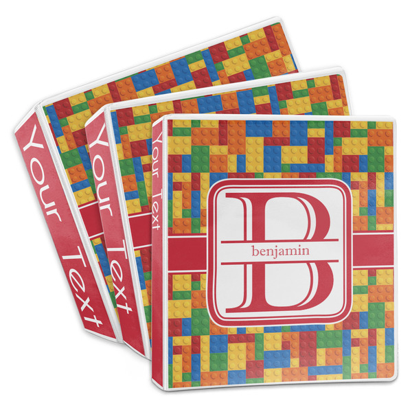 Custom Building Blocks 3-Ring Binder (Personalized)