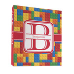 Building Blocks 3 Ring Binder - Full Wrap - 1" (Personalized)