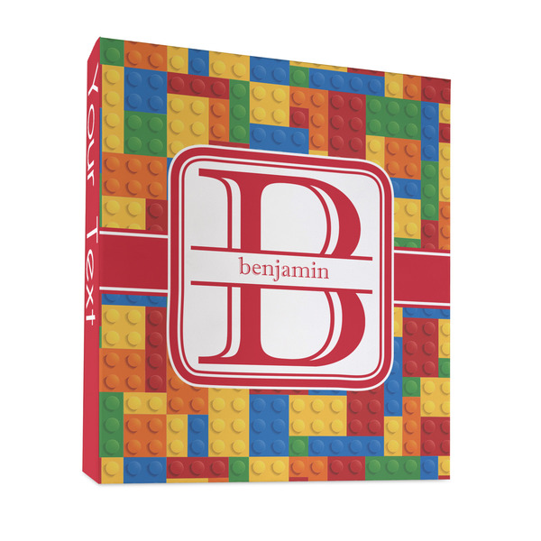 Custom Building Blocks 3 Ring Binder - Full Wrap - 1" (Personalized)