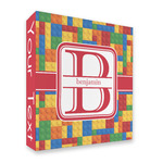 Building Blocks 3 Ring Binder - Full Wrap - 2" (Personalized)