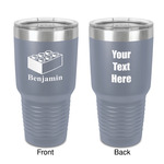 Building Blocks 30 oz Stainless Steel Tumbler - Grey - Double-Sided (Personalized)