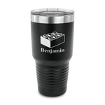 Building Blocks 30 oz Stainless Steel Tumbler - Black - Single Sided (Personalized)