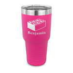 Building Blocks 30 oz Stainless Steel Tumbler - Pink - Single Sided (Personalized)