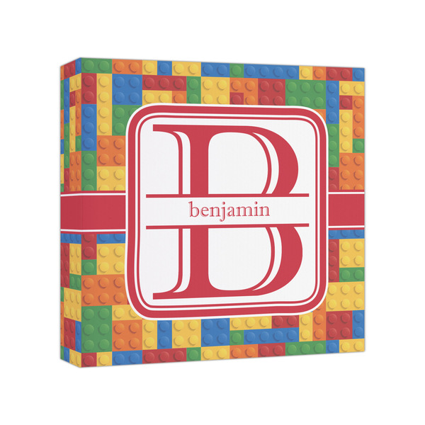 Custom Building Blocks Canvas Print - 8x8 (Personalized)