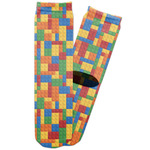 Building Blocks Adult Crew Socks