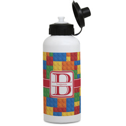 Building Blocks Water Bottles - Aluminum - 20 oz - White (Personalized)