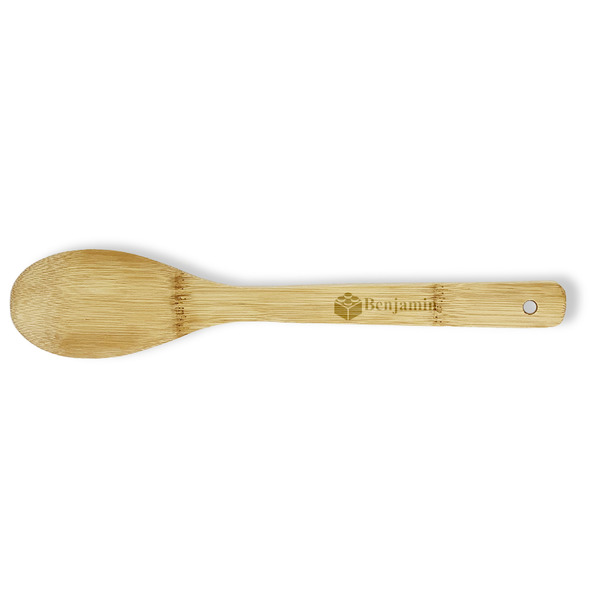 Custom Building Blocks Bamboo Spoon - Double Sided (Personalized)