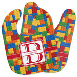 Building Blocks Baby Bib w/ Name and Initial