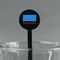 Building Blocks Black Plastic 7" Stir Stick - Round - Main