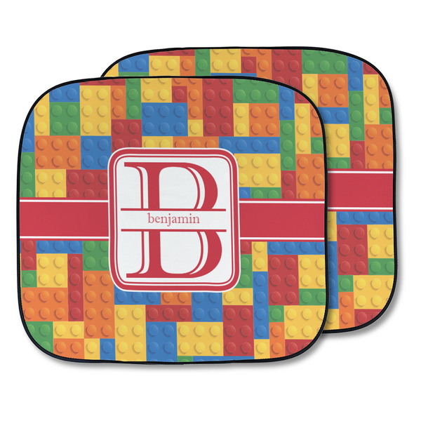 Custom Building Blocks Car Sun Shade - Two Piece (Personalized)