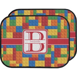 Building Blocks Car Floor Mats (Back Seat) (Personalized)