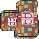 Building Blocks Car Floor Mats Set - 2 Front & 2 Back (Personalized)