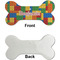 Building Blocks Ceramic Flat Ornament - Bone Front & Back Single Print (APPROVAL)