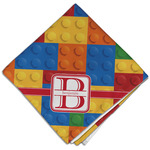 Building Blocks Cloth Dinner Napkin - Single w/ Name and Initial