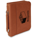Building Blocks Leatherette Bible Cover with Handle & Zipper - Large - Double Sided (Personalized)