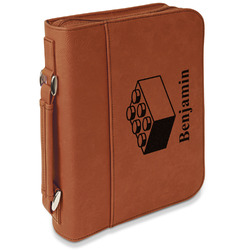 Building Blocks Leatherette Bible Cover with Handle & Zipper - Large- Single Sided (Personalized)