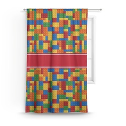 Building Blocks Curtain - 50"x84" Panel
