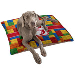 Building Blocks Dog Bed - Large w/ Name and Initial