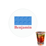 Building Blocks Printed Drink Topper - 1.5" (Personalized)