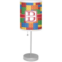 Building Blocks 7" Drum Lamp with Shade Linen (Personalized)