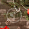 Building Blocks Engraved Glass Ornaments - Round (Lifestyle)