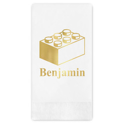 Building Blocks Guest Napkins - Foil Stamped (Personalized)