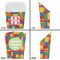 Building Blocks French Fry Favor Box - Front & Back View