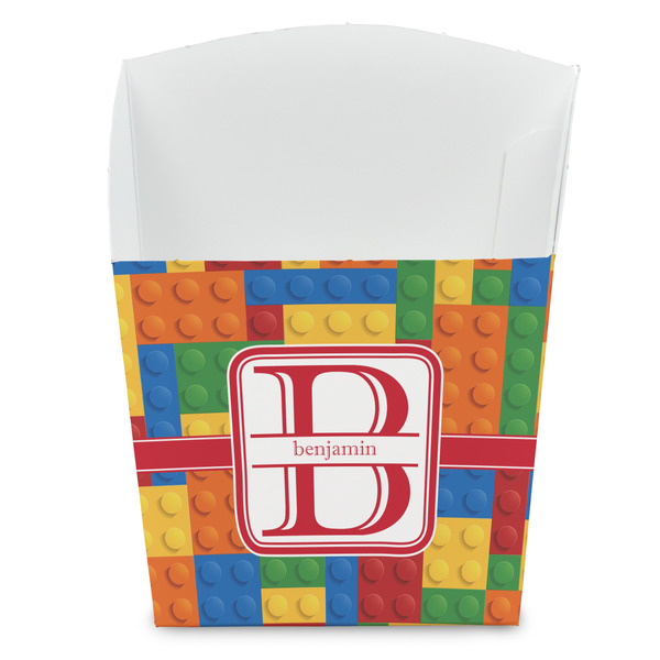 Custom Building Blocks French Fry Favor Boxes (Personalized)