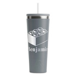 Building Blocks RTIC Everyday Tumbler with Straw - 28oz - Grey - Double-Sided (Personalized)