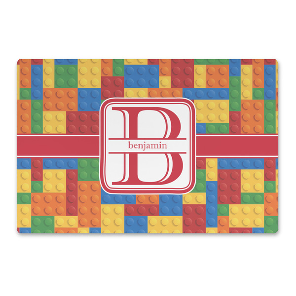 Custom Building Blocks Large Rectangle Car Magnet (Personalized)