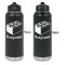 Building Blocks Laser Engraved Water Bottles - Front & Back Engraving - Front & Back View