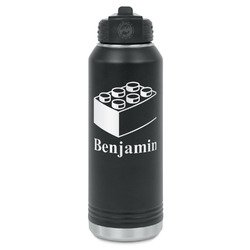 Building Blocks Water Bottles - Laser Engraved - Front & Back (Personalized)