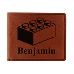 Building Blocks Leatherette Bifold Wallet - Double Sided (Personalized)