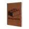 Building Blocks Leather Sketchbook - Small - Double Sided - Angled View