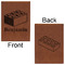 Building Blocks Leatherette Sketchbooks - Large - Double Sided - Front & Back View