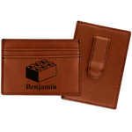 Building Blocks Leatherette Wallet with Money Clip (Personalized)