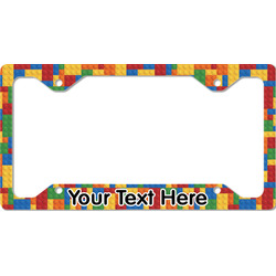 Building Blocks License Plate Frame - Style C (Personalized)